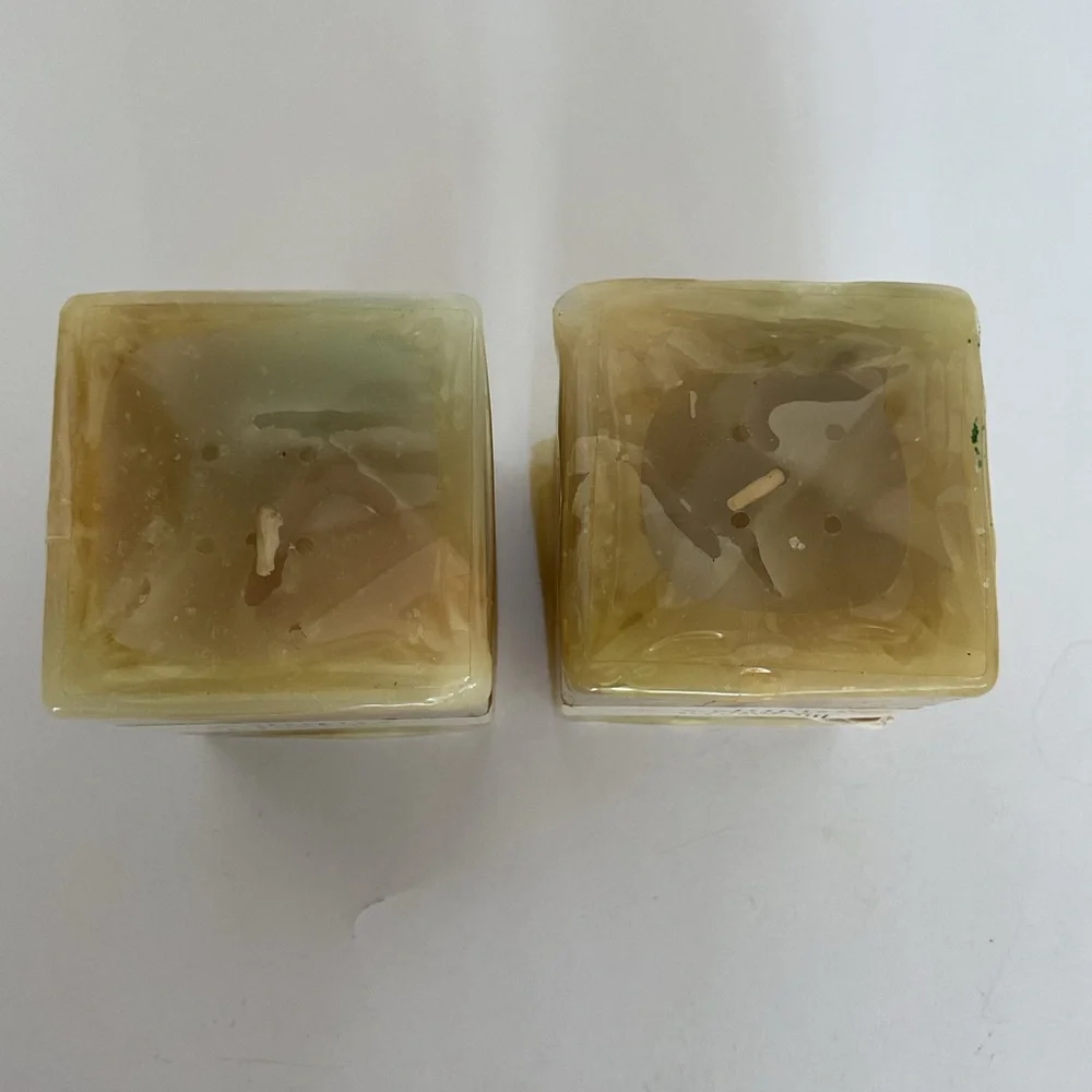 Pier 1 Multiples Square candles set of 2 NWT